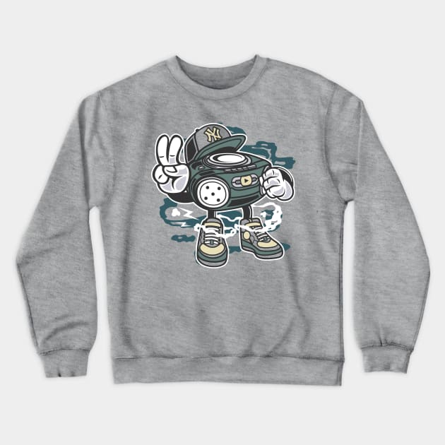 The obsolescence of media Crewneck Sweatshirt by Superfunky